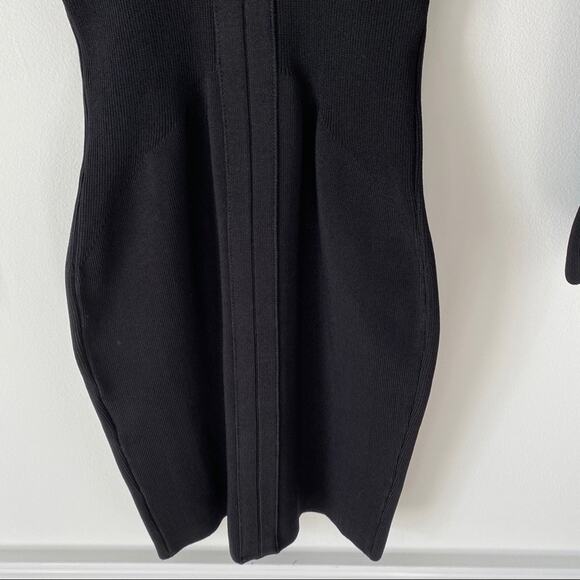 MLV Bodycon Black Long Sleeve Dress XS - Picture 7 of 9